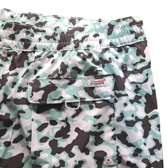 Wrangler ATG Angler Green Camo Men's Sz 2XL Swimming trunk Stretch Elastic Waist - Picture 9 of 13